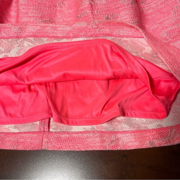 BETSEY JOHNSON Jacquard Structured Pink Mini A-Line Dress Size 6 - Picture 9 of 13